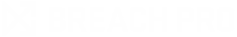 Black and white Breach Pro emblem