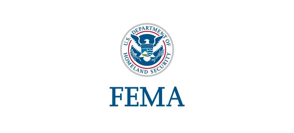 FEMA logo with Homeland Security seal above.