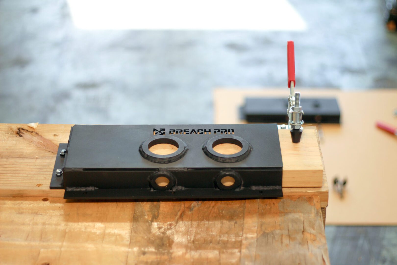 Black Breach Pro insert plate with round ports