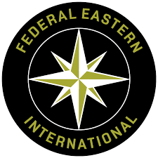 Federal Eastern International logo representing global defense, security, and law enforcement equipment distribution and logistics services