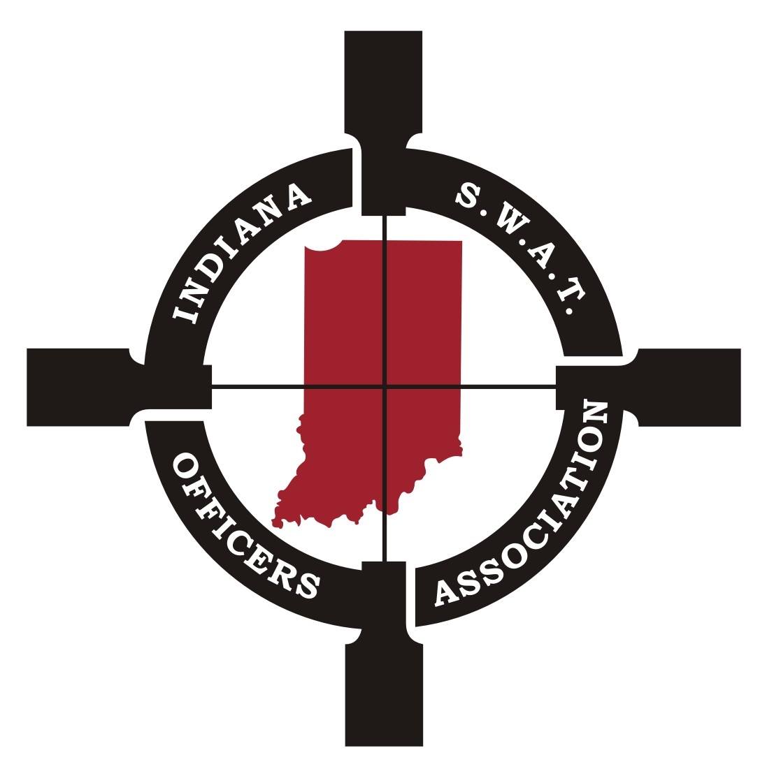Indiana SWAT Officers Association logo representing law enforcement tactical training and collaboration organization