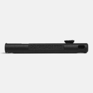 Side profile of the black Breach Pro BP-209 .209 Primer Dispenser with a raised textured slider.