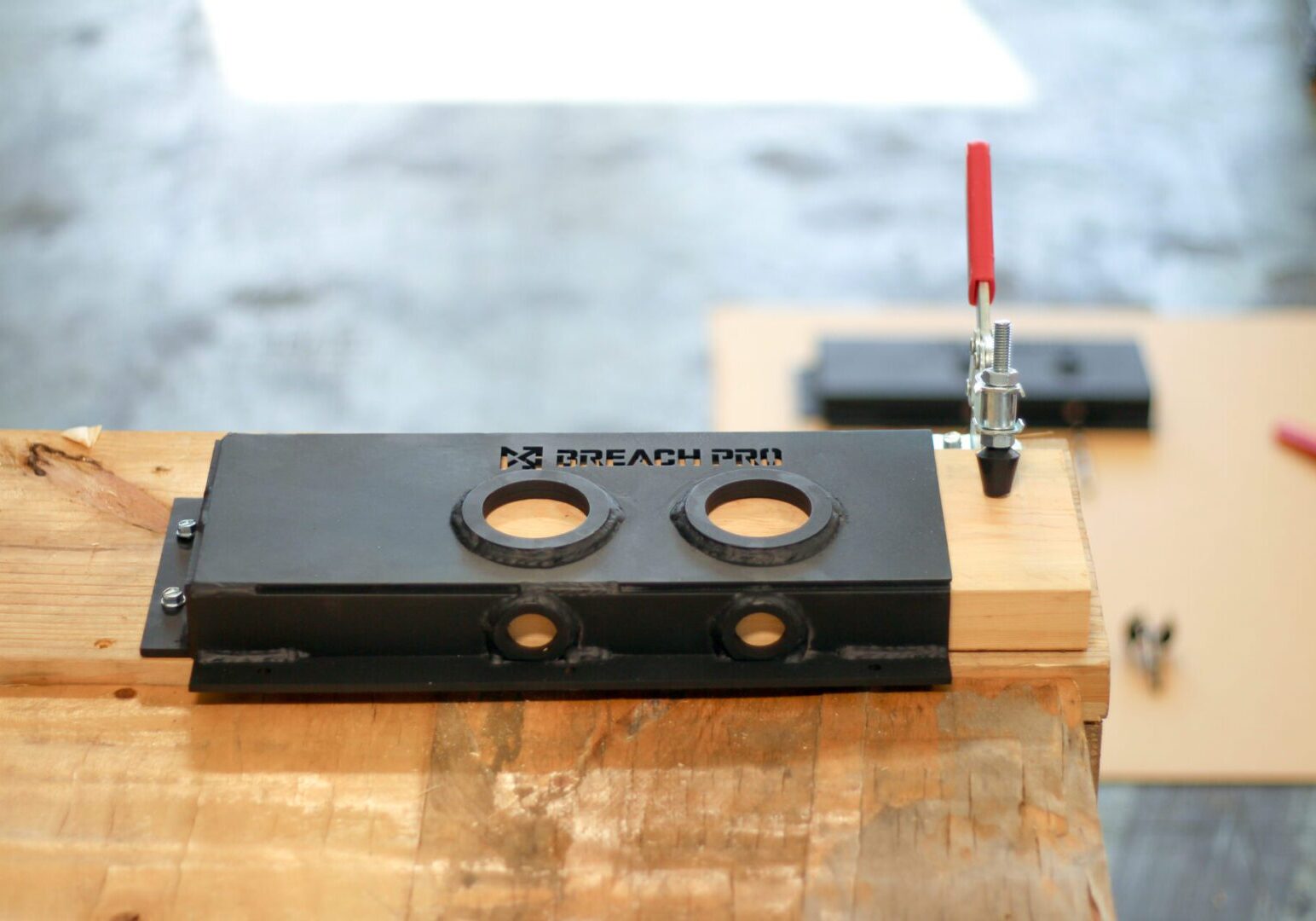 Black Breach Pro insert plate with round ports